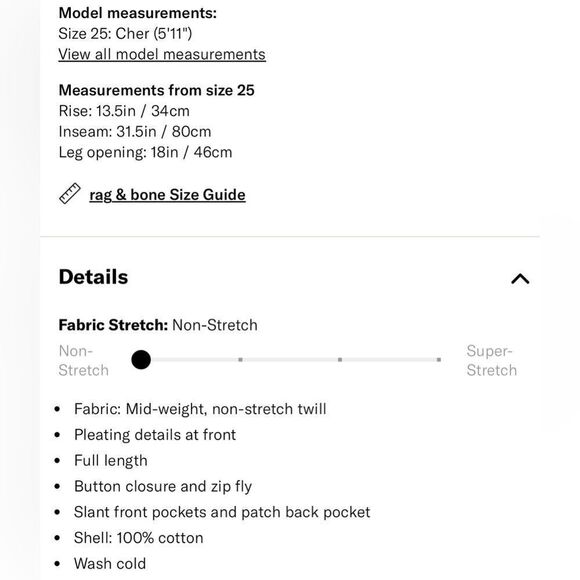 NEW Rag & bone High Rise Pleated Trousers in Ecru - Picture 11 of 16